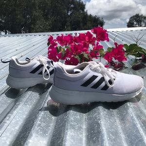white womens adidas running shoes!